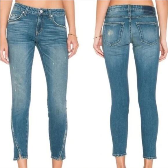 AMO Twist Denim Jeans In Dive Bar Size 27 - Picture 12 of 12